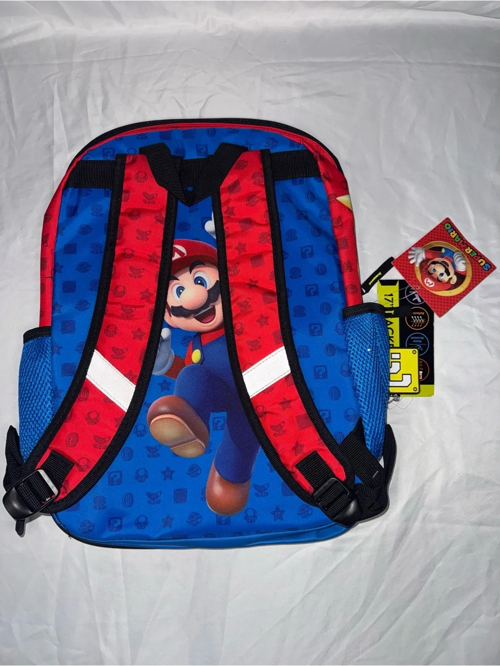 Super Mario Kids Backpack - Blue & Red